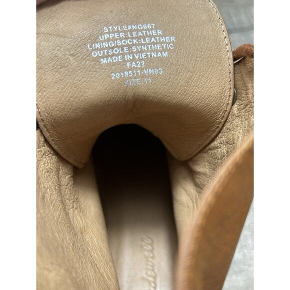 Madewell The Rayna Lace Up Boot Leather Combat English Saddle SZ 11 $198 - Picture 13 of 13